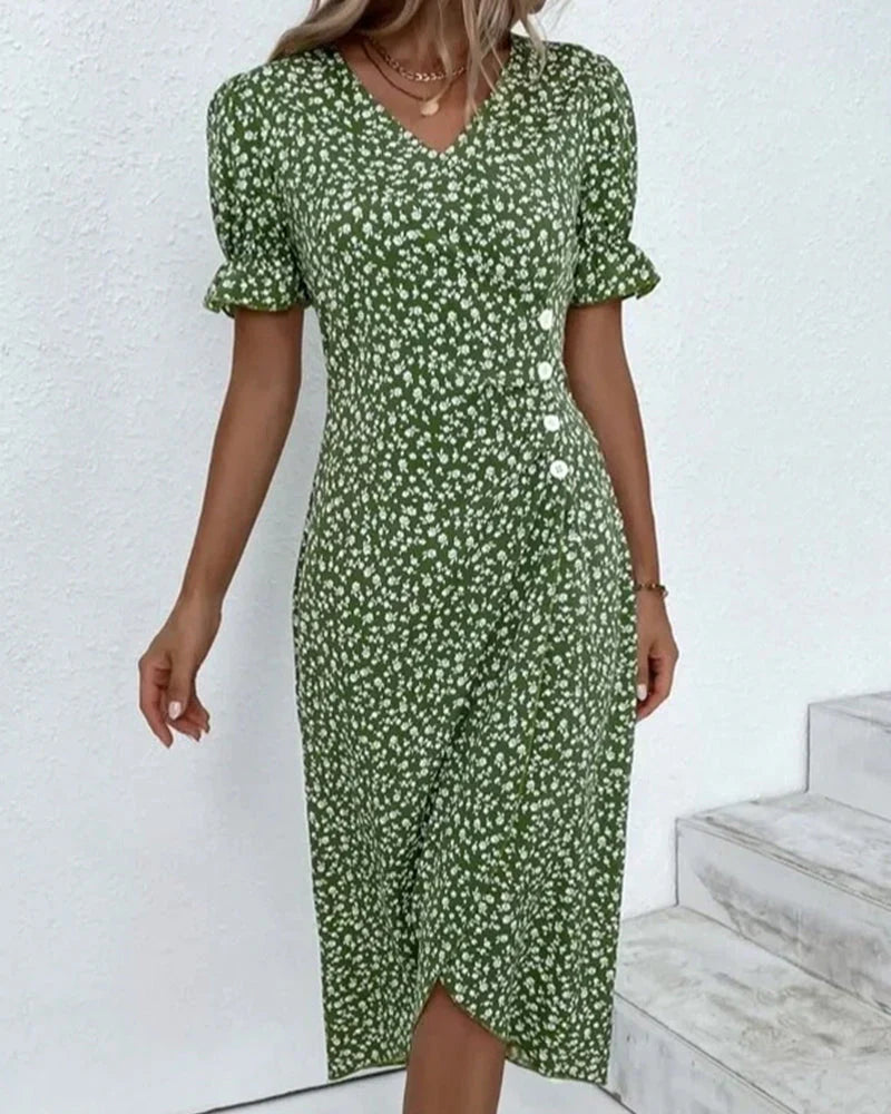 Karla | Abito Donna Floreale con Maniche Corte 3
