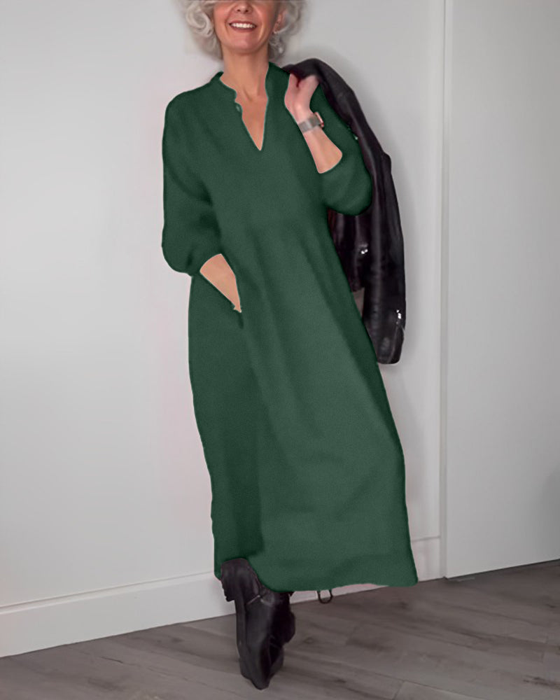 Juliana | Elegante abito lungo con tasche