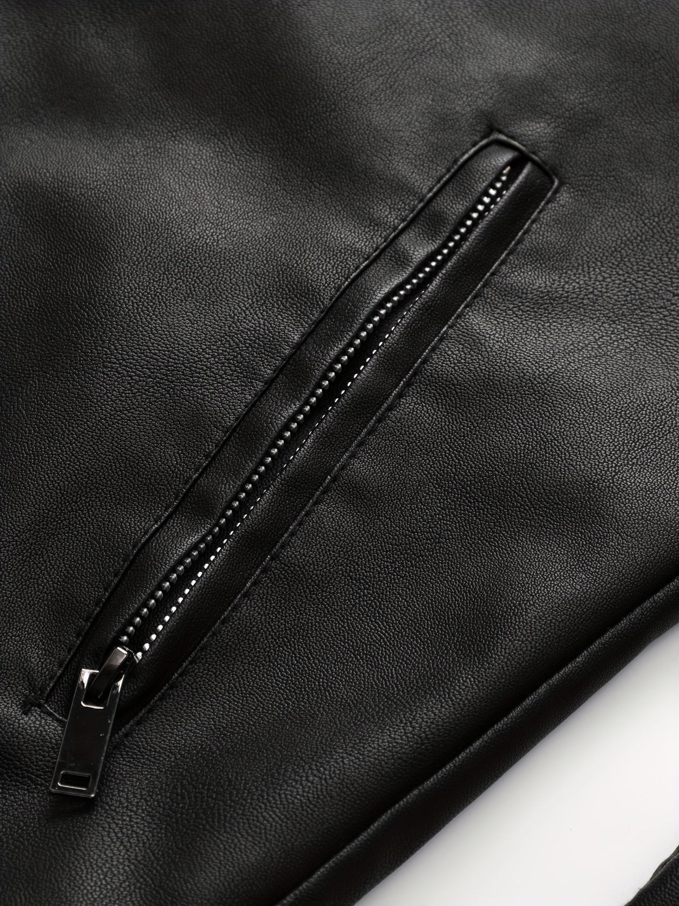Gaspare | Elegante giacca di pelle con cerniera