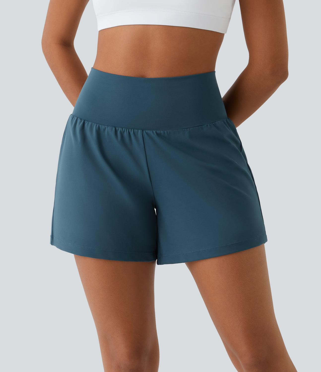 Margarethe Pantaloncini Yoga Donna – 2 in 1, Alta Vita, Elastico e Traspirante-5
