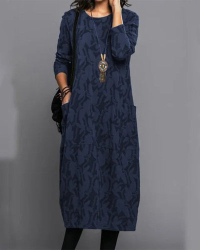 Adriana | Elegante abito vintage a maniche lunghe