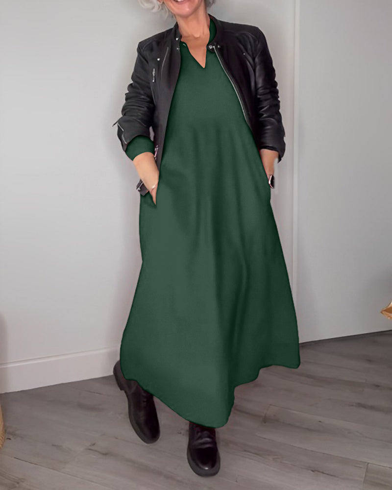Juliana | Elegante abito lungo con tasche