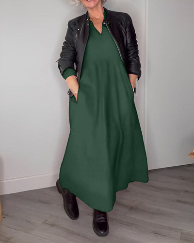 Juliana | Elegante abito lungo con tasche