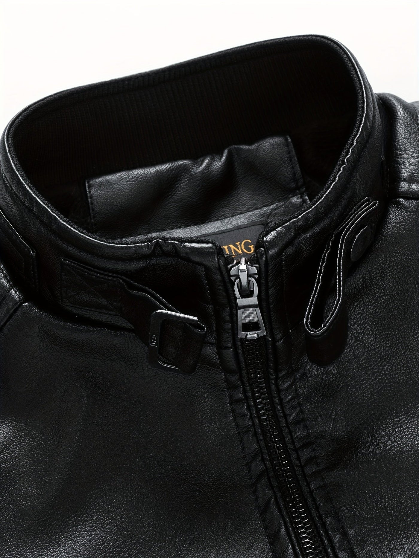 Demetrio | Elegante giacca in pelle con tasche a zip