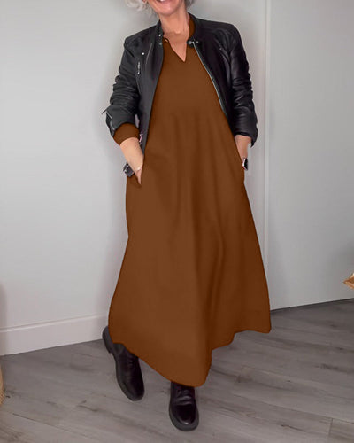 Juliana | Elegante abito lungo con tasche