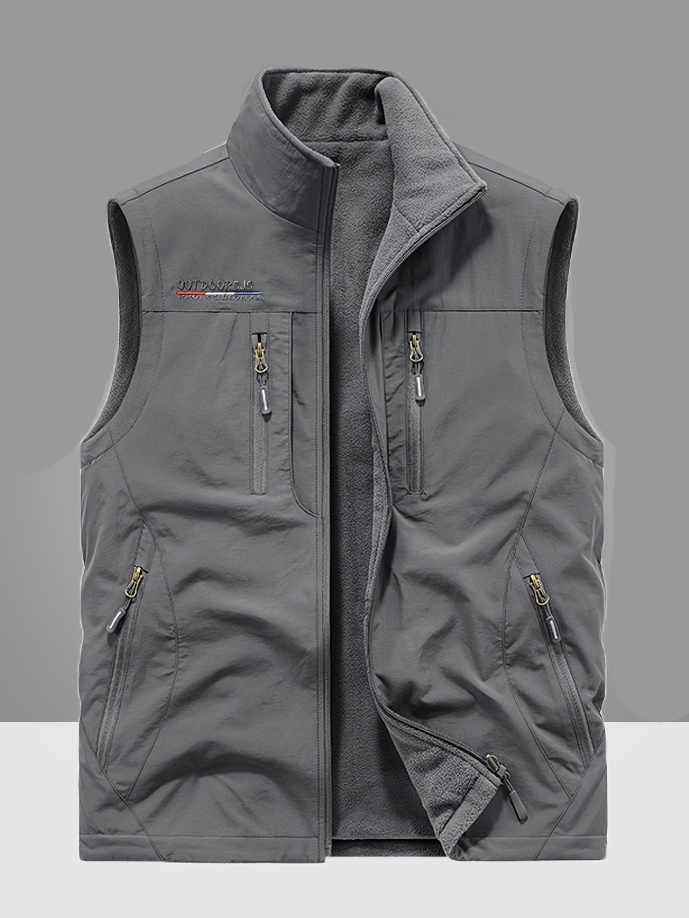 Nicolò | Gilet foderato in pile con tasche multiple