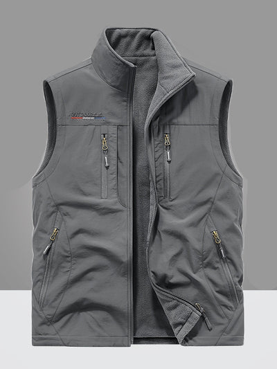 Nicolò | Gilet foderato in pile con tasche multiple