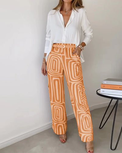 Olivia | Set Elegante in Due Parti con Camicetta e Pantaloni 6