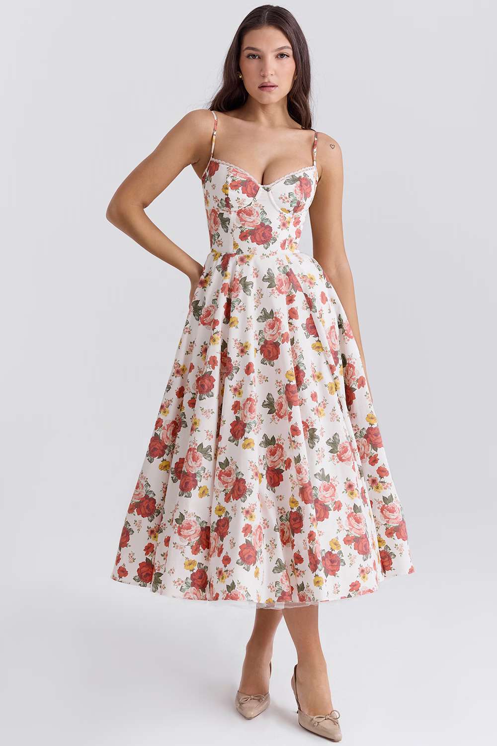 Alessia | Splendido abito midi lucido