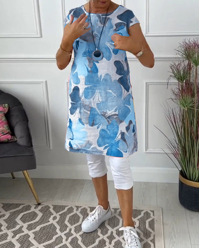Lainey | Top lungo floreale casual