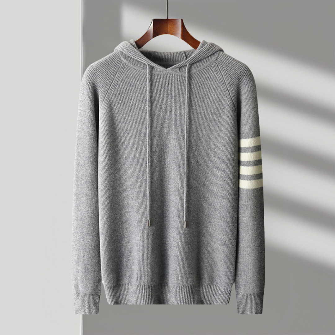 Moe | Felpa Nera Con Cappuccio Uomo Casual 5