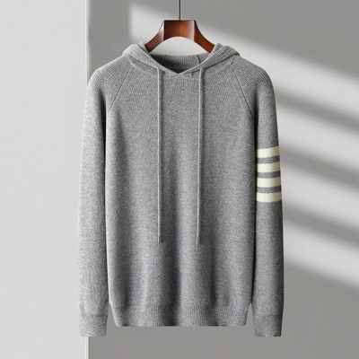 Moe | Felpa Nera Con Cappuccio Uomo Casual 5