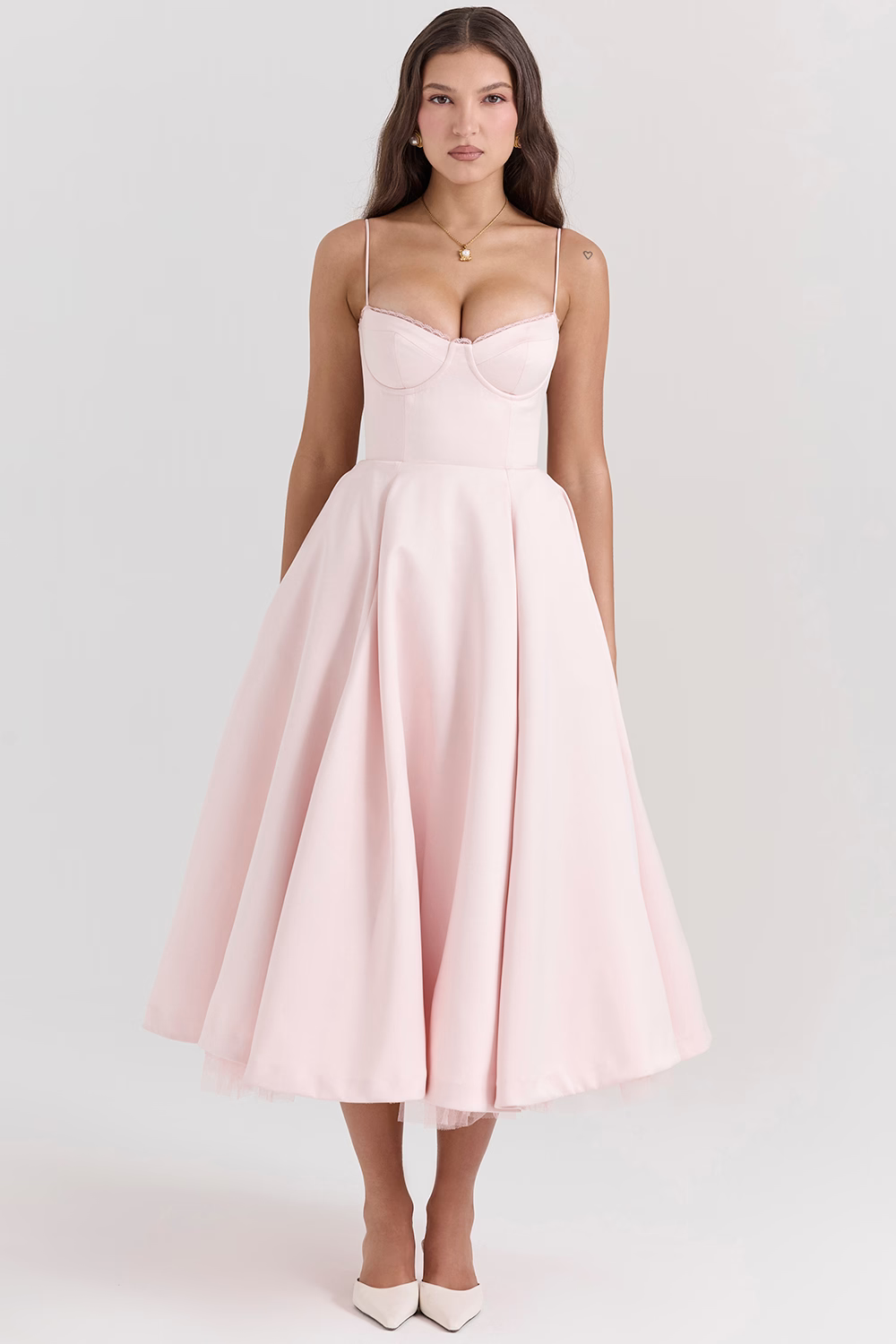 Alessia | Splendido abito midi lucido