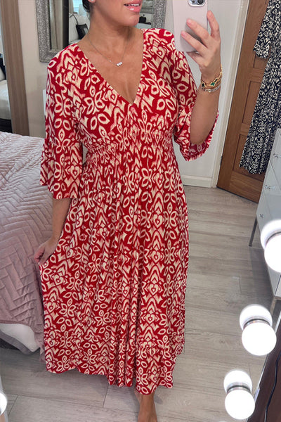 Zelmira | Maxi abito con scollo a V
