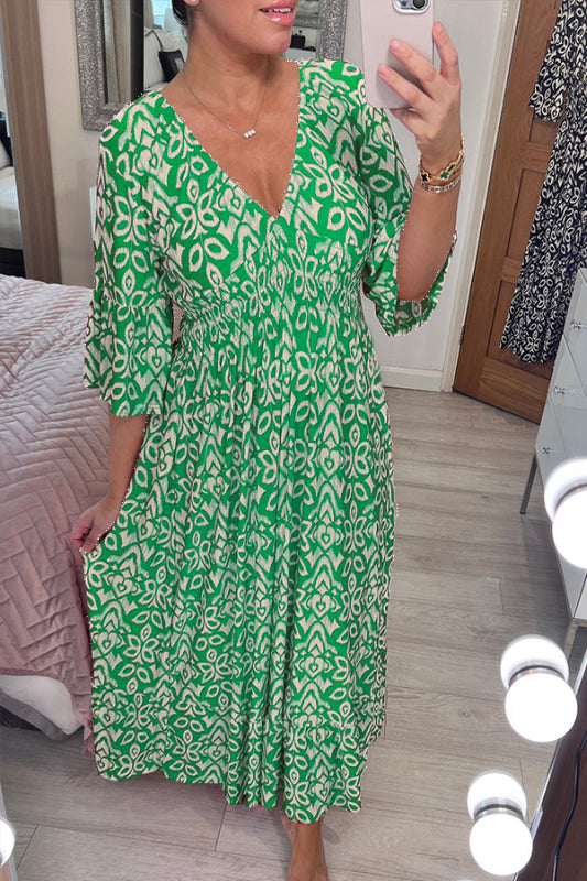 Zelmira | Maxi abito con scollo a V