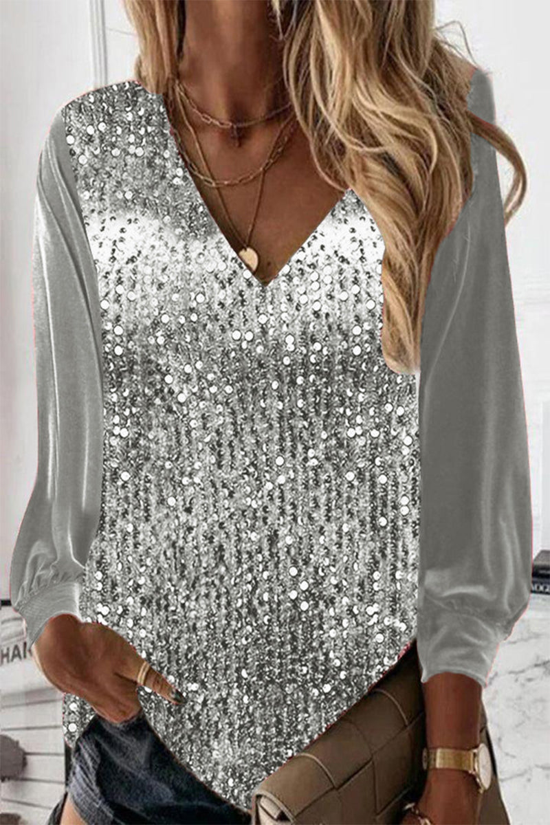 Caprice | Camicetta semplice con glitter