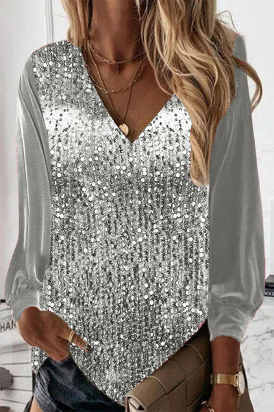 Caprice | Camicetta semplice con glitter