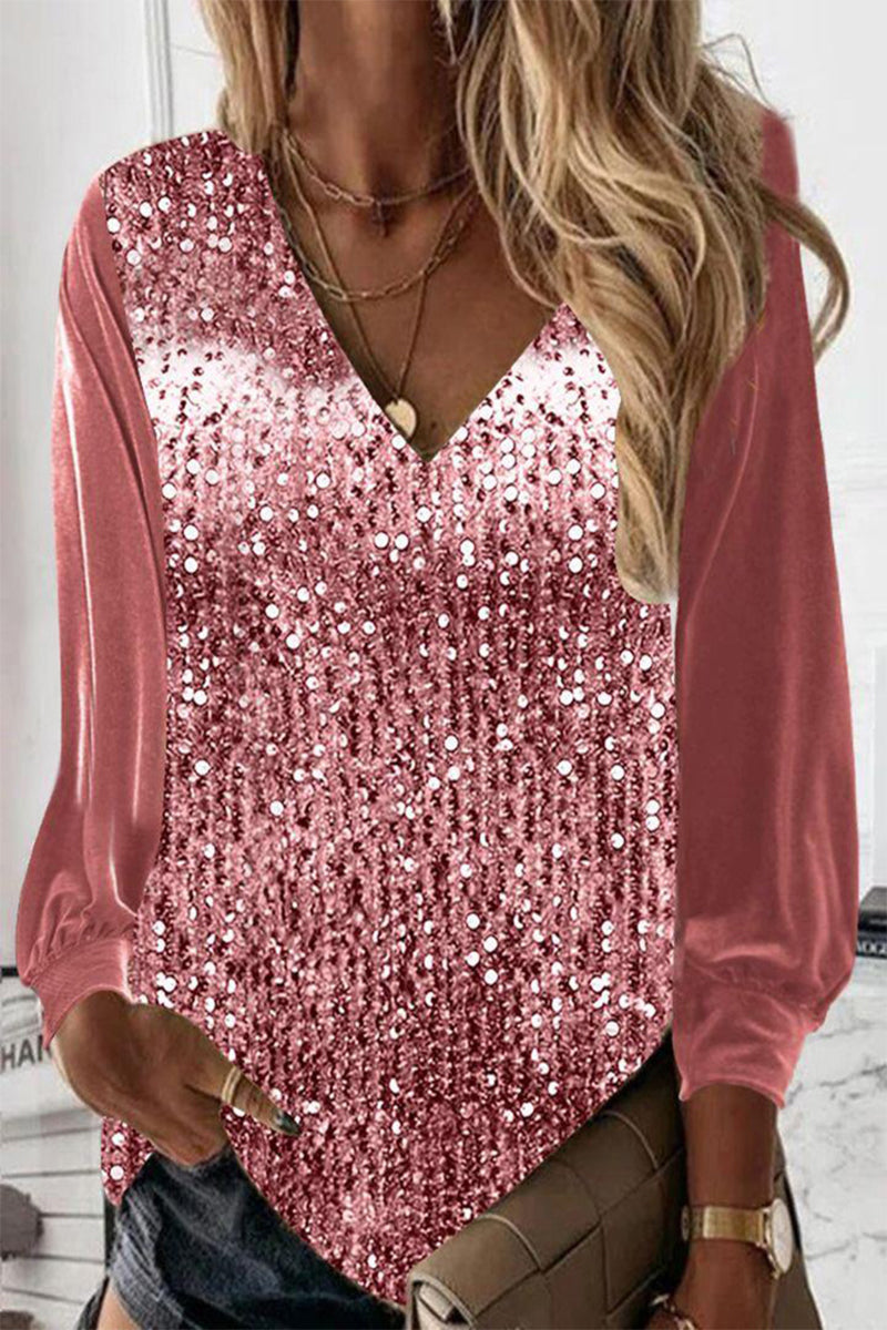 Caprice | Camicetta semplice con glitter
