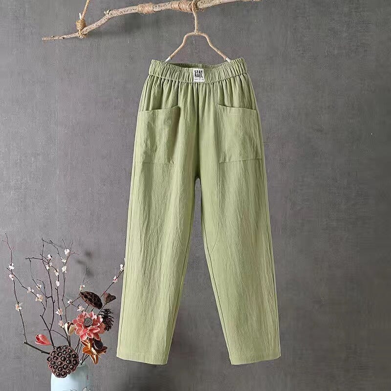 Variant image for Emma | Pantaloni Lino Uomo Eleganti con Vita Alta e Tasche Laterali-26