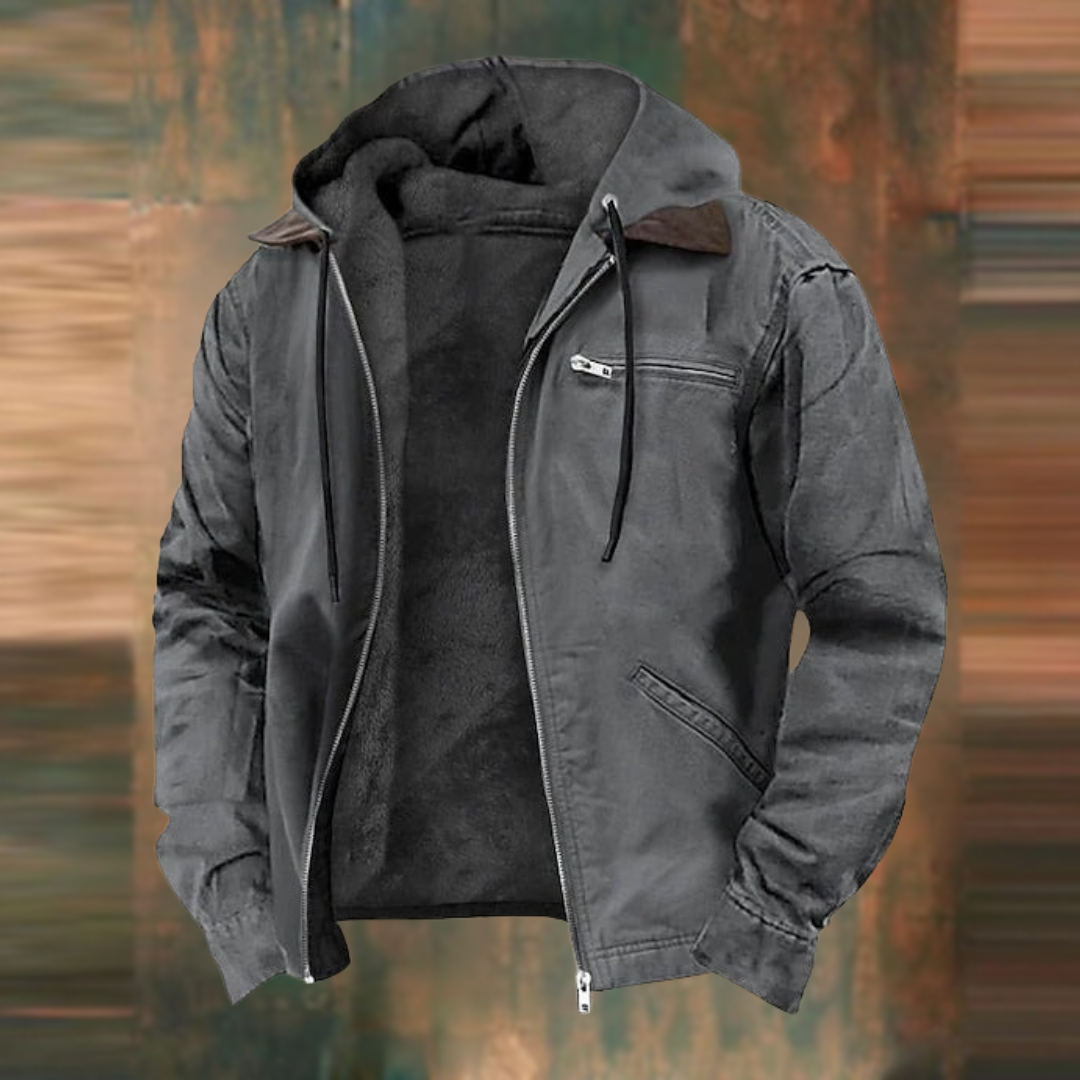 Lorenzo | Giacca con zip e cappuccio