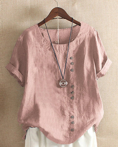 Camicetta Kelly Elegante Donna - Maniche Corte, Design Colorato e Comfort-1