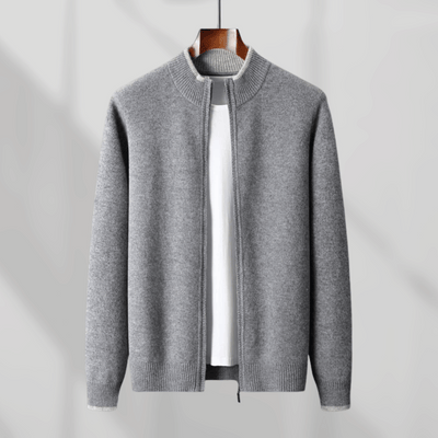 Enzo | Giacca con zip in cashmere