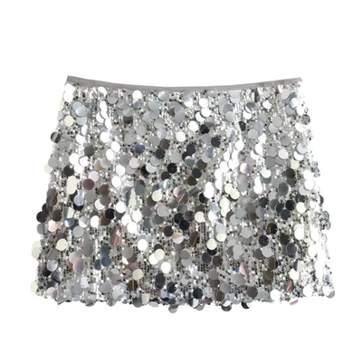 Jacinda Mini Skirt – Glittery Sequins, Elegant Design-1