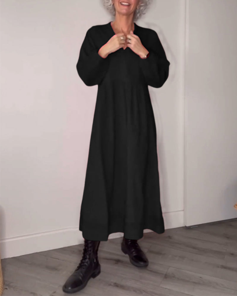 Juliana | Elegante abito lungo con tasche