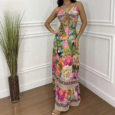 Lisly | Maxi abito tropicale
