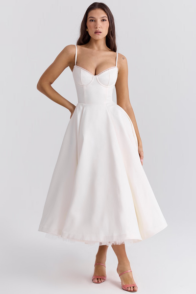 Alessia | Splendido abito midi lucido