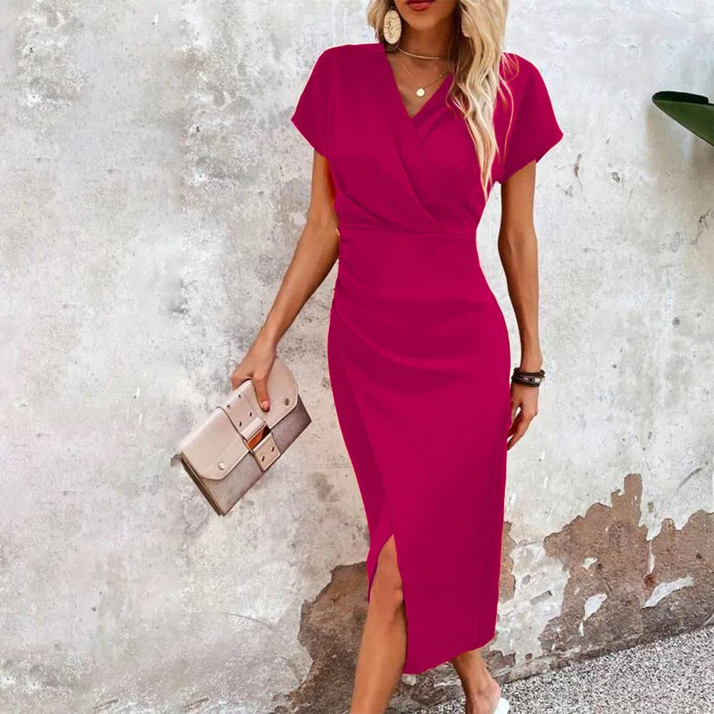 Enrica | Abito elegante con scollo a V