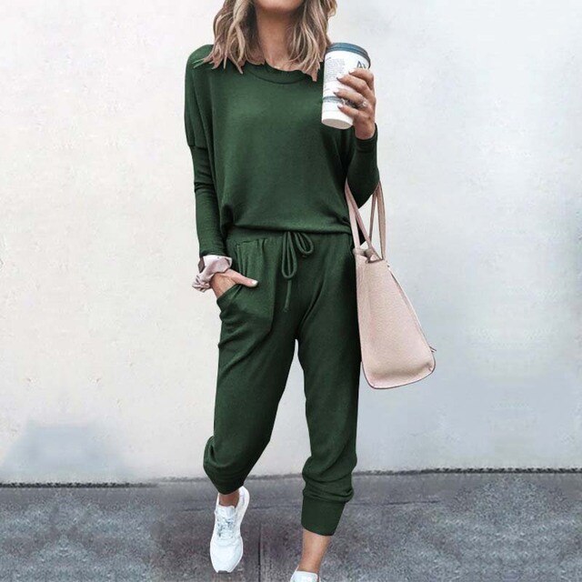 Hannah | Tuta Donna Comoda e Chic con Design Rilassato e Pantaloni Affusolati-6