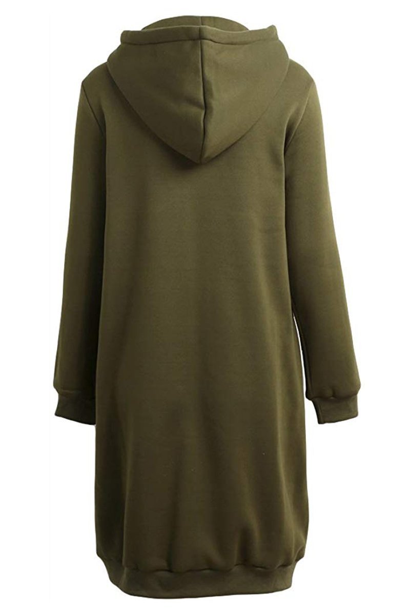 Lucia | Felpa con cappuccio con zip lunga