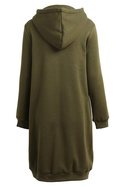 Lucia | Felpa con cappuccio con zip lunga
