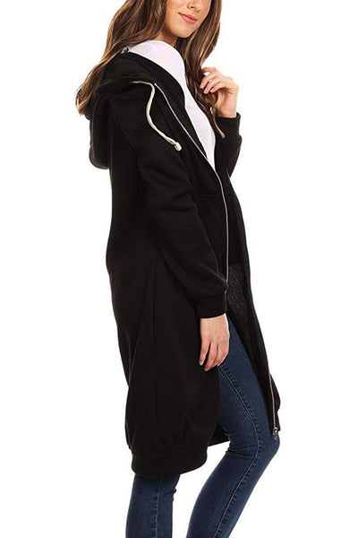 Lucia | Felpa con cappuccio con zip lunga