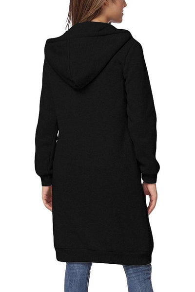 Lucia | Felpa con cappuccio con zip lunga