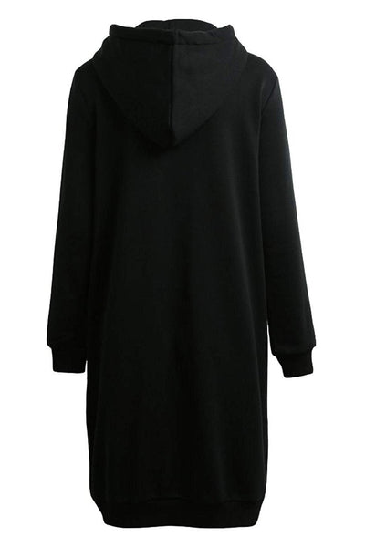 Lucia | Felpa con cappuccio con zip lunga