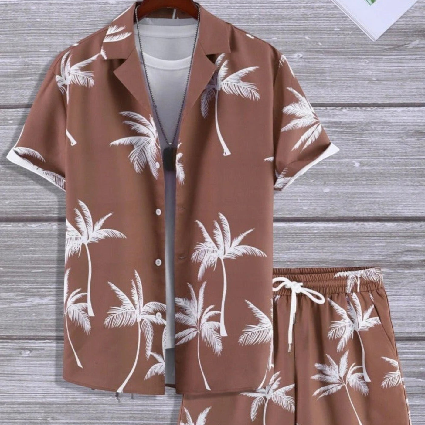 Jorden | Set Estivo a 2 Parti con Camicia Tropicale e Pantaloncini Coordinati 6