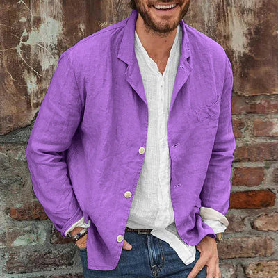 Variant image for Albrecht Giacca Uomo - Cotone e Lino, Casual e Leggero-31