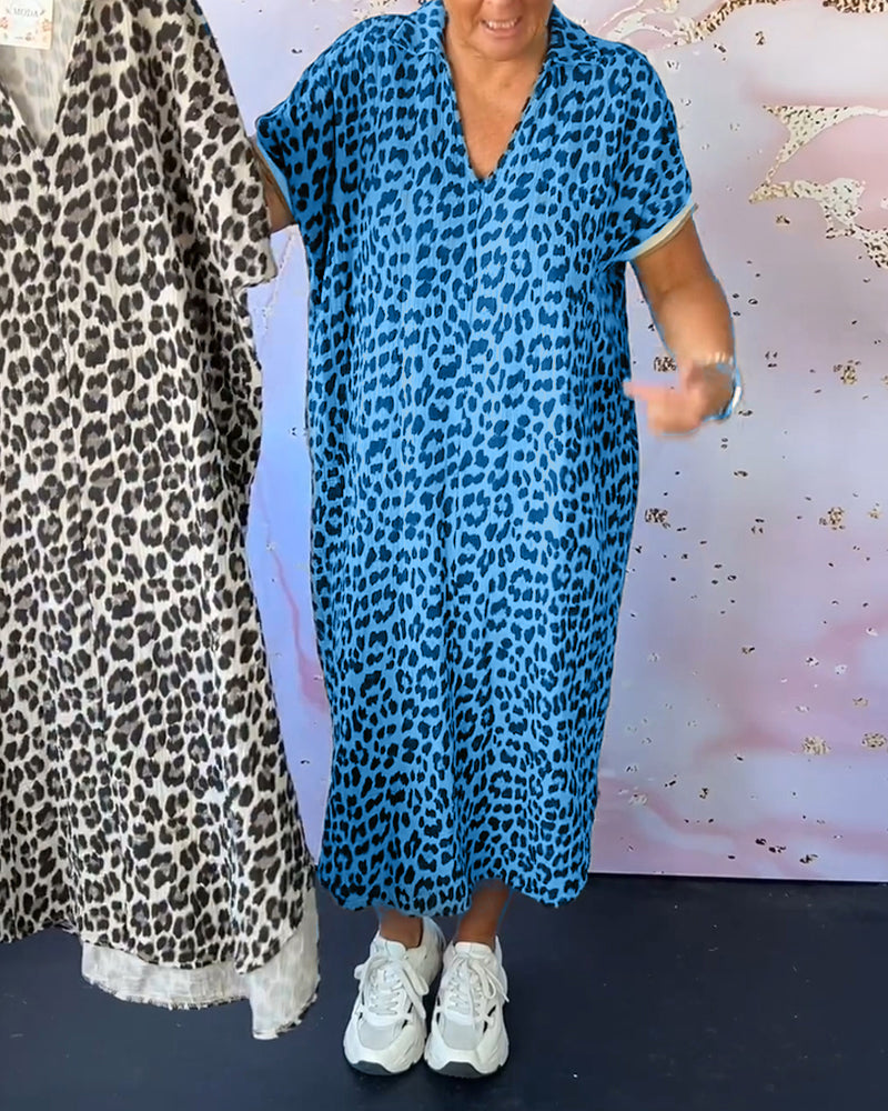 Celestina | Abito a maniche corte con scollo a V
