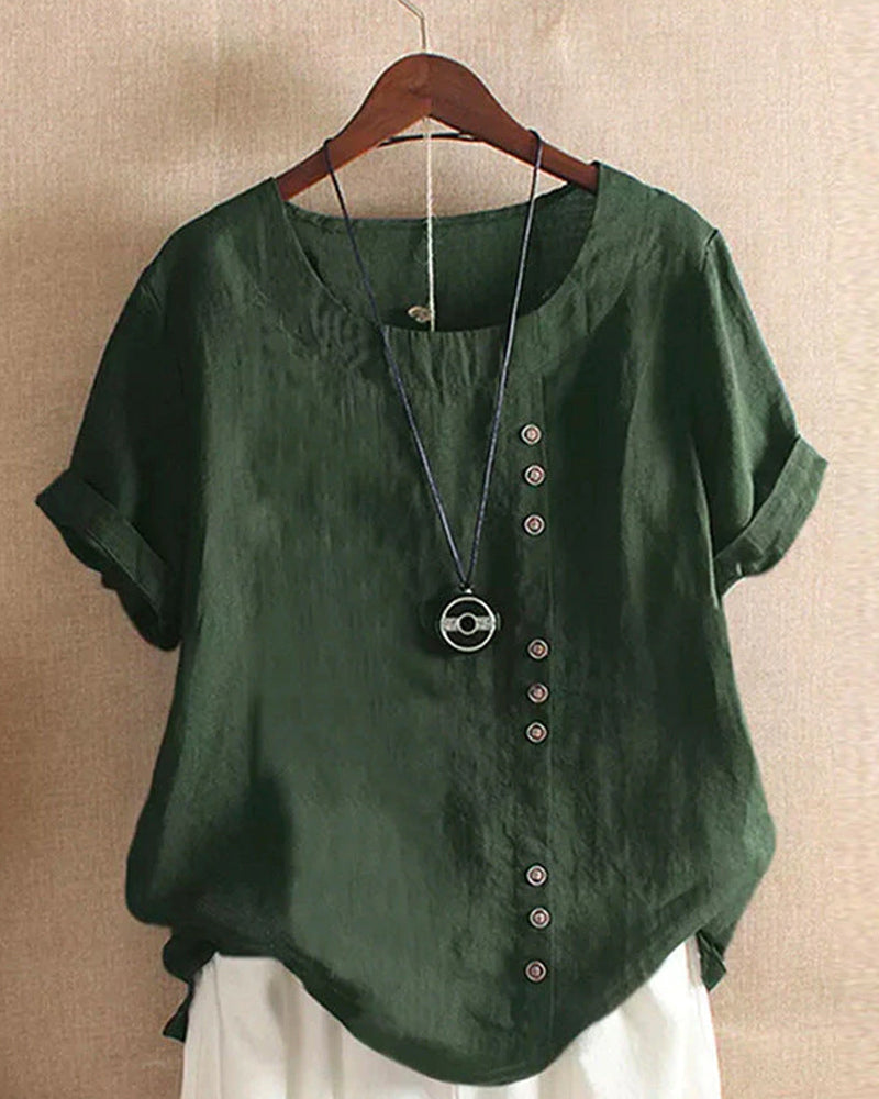 Camicetta Kelly Elegante Donna - Maniche Corte, Design Colorato e Comfort-5