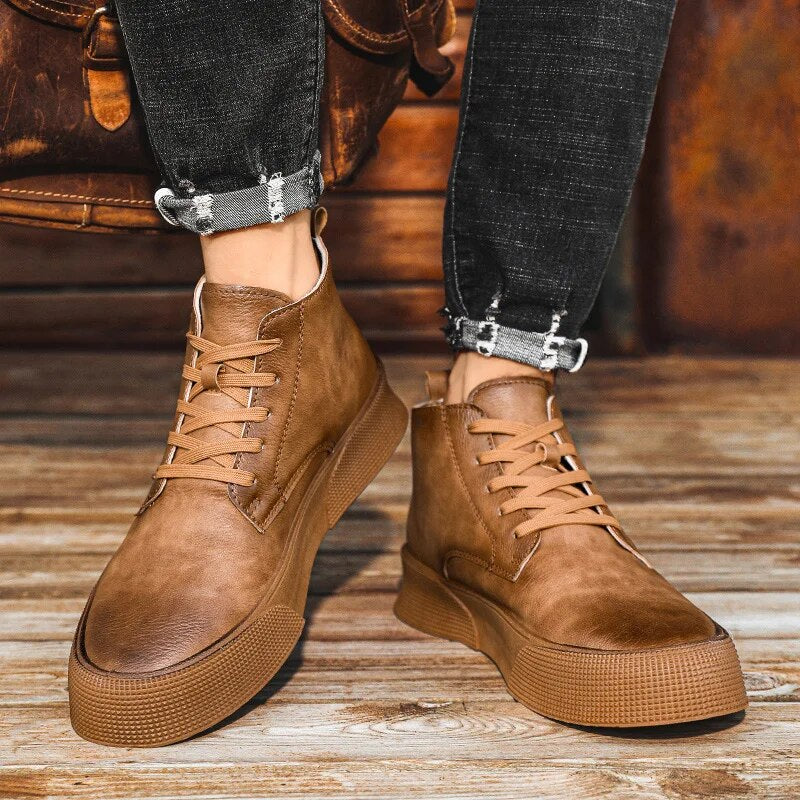 Enzo | Stivali in pelle robusti e alla moda