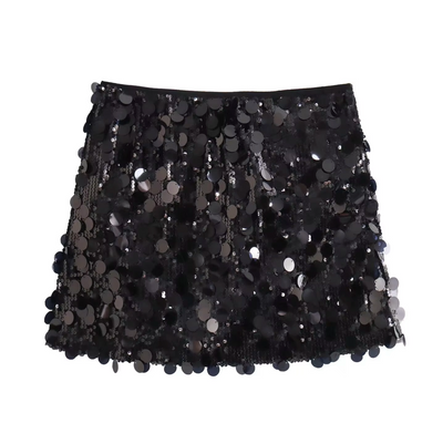 Variant image for Jacinda Mini Skirt – Glittery Sequins, Elegant Design-5