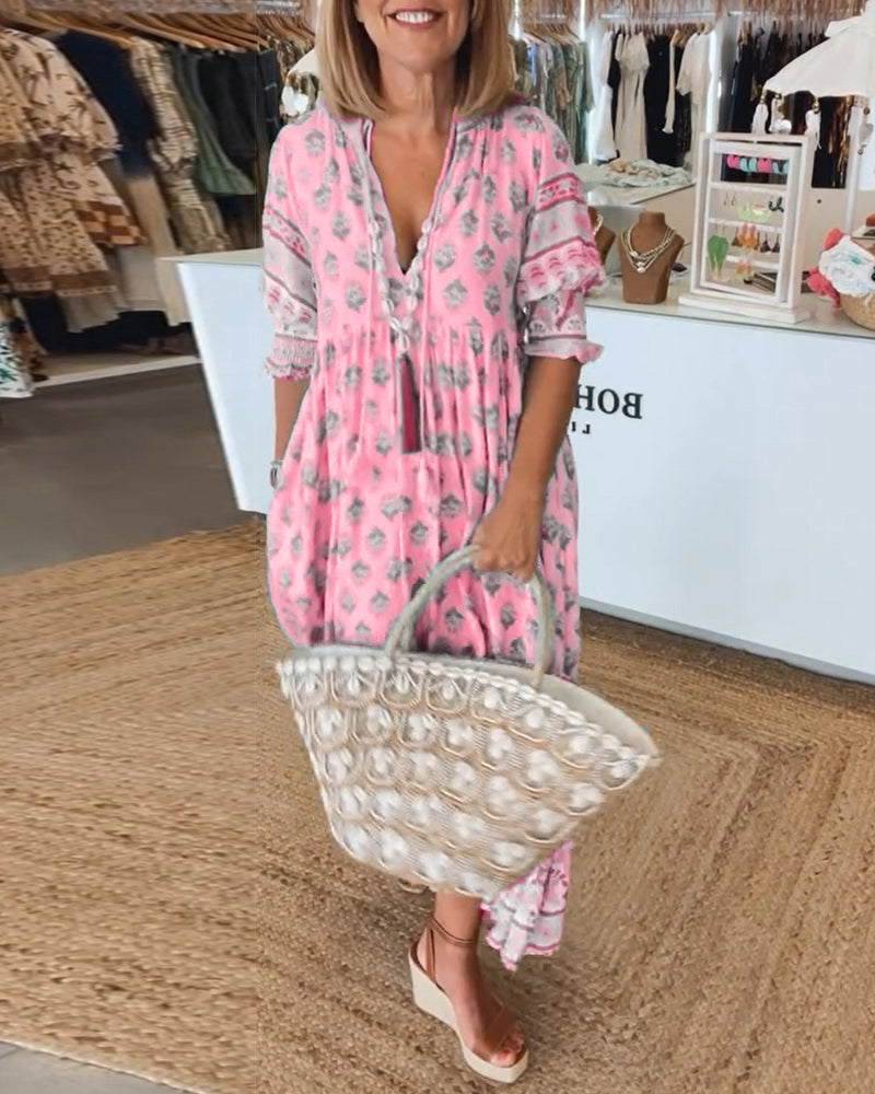 Emilia | Abito casual con stampa