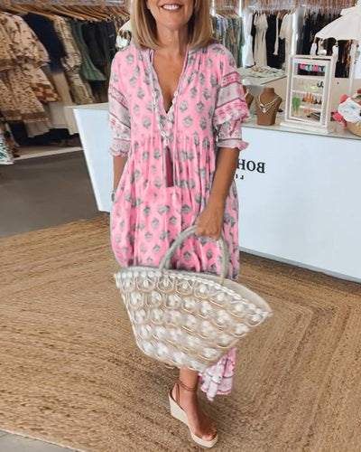 Emilia | Abito casual con stampa