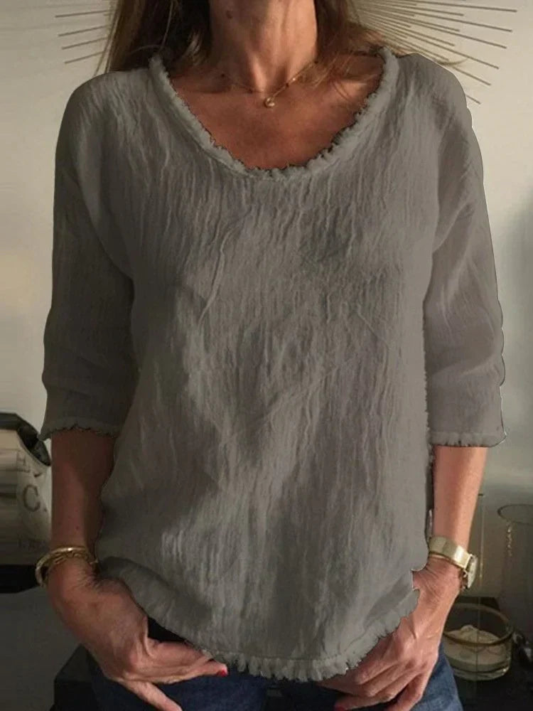 Lino Elegante | Top Casual in Lino Traspirante per Giorni Caldi 3
