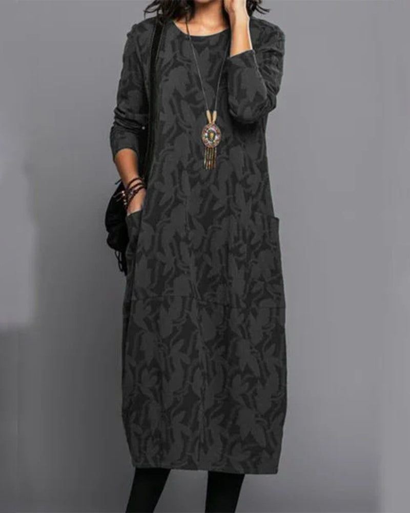 Adriana | Elegante abito vintage a maniche lunghe