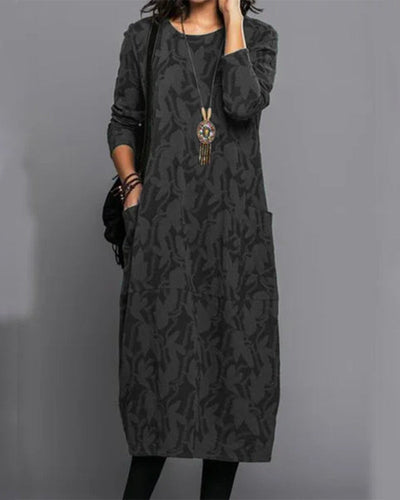Adriana | Elegante abito vintage a maniche lunghe