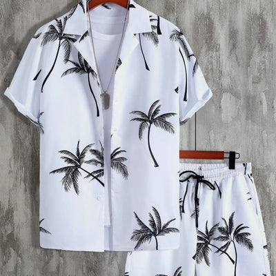 Jorden | Set Estivo a 2 Parti con Camicia Tropicale e Pantaloncini Coordinati 4