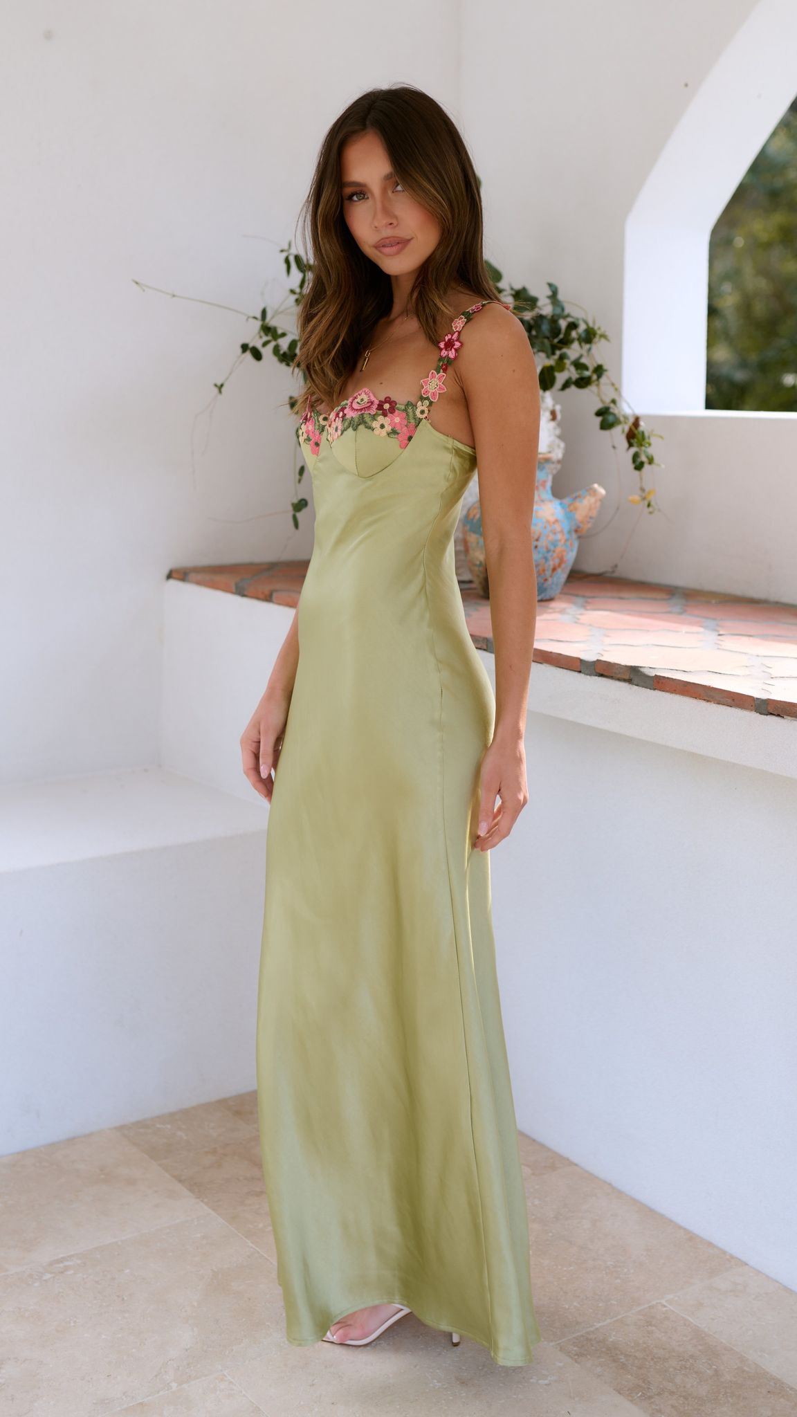 Adriana | Maxi Abito Floreale Elegante da Cerimonia per Donna 4